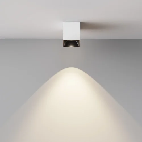 Светильник накладной LED Alfa LED C064CL-5W4K-SQ-WB Maytoni белый на 1 лампу, основание белое в стиле современный хай-тек квадратный фото 8
