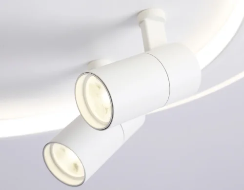 Светильник потолочный LED с пультом FL51391 Ambrella light белый 1 лампа, основание белое в стиле хай-тек современный с пультом фото 2