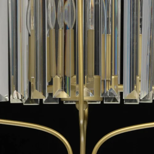 Люстра подвесная Адель 373014403 MW-Light прозрачная на 3 лампы, основание золотое в стиле классический  фото 7