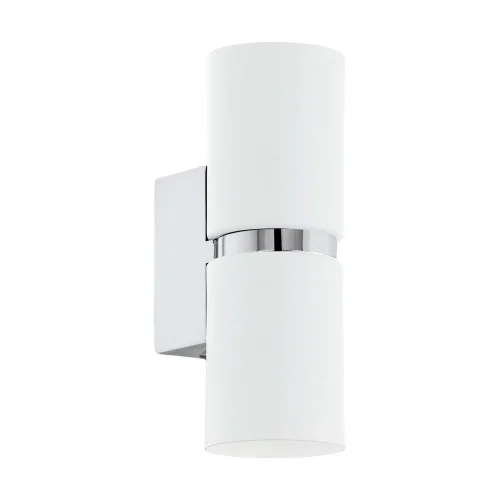 Бра LED PASSA 95368 Eglo белый на 2 лампы, основание белое серое хром в стиле минимализм современный 
