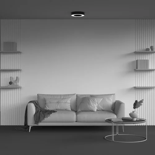 Светильник потолочный LED Lua C093CL-24W3K-B Maytoni белый на 1 лампу, основание чёрное в стиле современный хай-тек фото 5