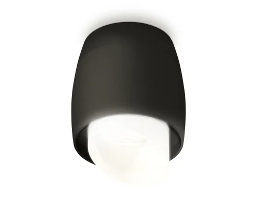 Светильник накладной Techno spot XS1142042 Ambrella light чёрный 1 лампа, основание чёрное в стиле хай-тек модерн круглый
