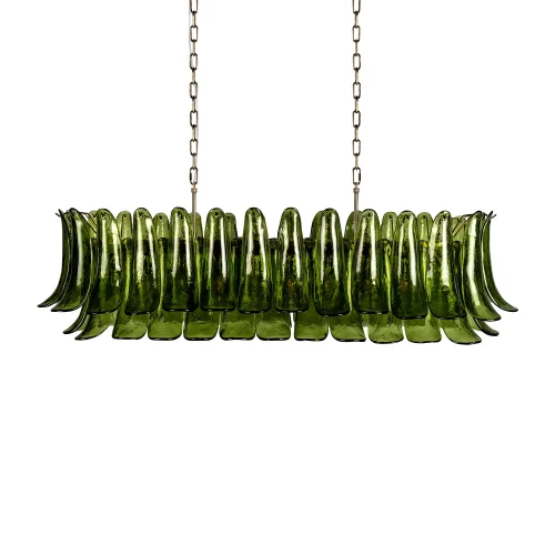 Люстра подвесная Лилу / Lilou 10600/1200R Olive LOFT IT зелёная на 18 ламп, основание бронзовое в стиле фото 5 Люстра подвесная Лилу / Lilou 10600/1200R Olive LOFT IT зелёная на 18 ламп, основание бронзовое в стиле фото 5