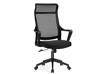 Компьютерное кресло Rino black 15630 Woodville, чёрный/сетка, ножки/пластик/чёрный, размеры - *1260***660*700