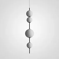 Светильник подвесной White beads Pendant C 189528-22 ImperiumLoft белый 4 лампы, основание белое в стиле хай-тек современный 