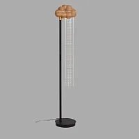 Торшер TELSE Light brown 212084-23 ImperiumLoft коричневый на 1 лампу, основание чёрное в стиле современный 