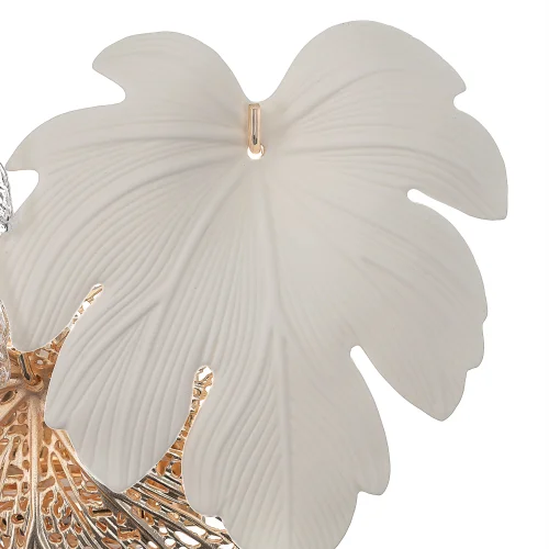 Бра Dryad CL305330 Citilux прозрачный белый на 3 лампы, основание золотое в стиле классический современный флористика фото 4