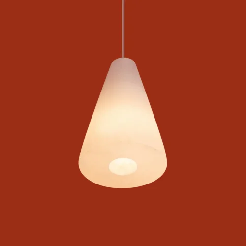 Светильник подвесной Pietre FR5592PL-01BS2 Freya белый на 1 лампу, основание белое в стиле современный фото 6