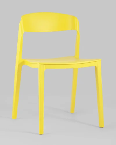 Стул Moris пластик желтый УТ000005555 Stool Group, жёлтый/пластик, ножки/пластик/жёлтый, размеры - ***** фото 2