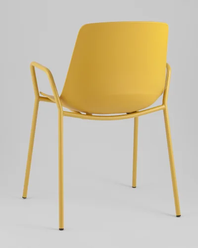 Стул Kaira, пластик горчичный УТ000039946 Stool Group, горчичный/пластик, ножки/пластик/горчичный, размеры - *815**** фото 5