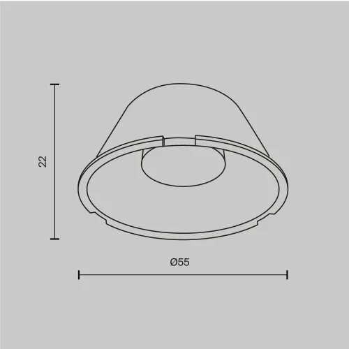Линза ⌀55mm 24° для Focus Led 20Вт LensD60-24 Maytoni прозрачный для шинопроводов серии Focus Led фото 3