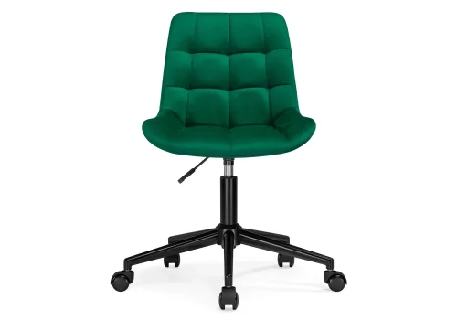 Компьютерное кресло Честер зеленый (california 697) / черный 539245 Woodville, зелёный/велюр, ножки/металл/чёрный, размеры - *920***490*600 фото 2