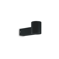 Настенный светильник CLIO MAP1 NERO Ideal Lux уличный IP44 чёрный 1 лампа, плафон чёрный в стиле современный E27