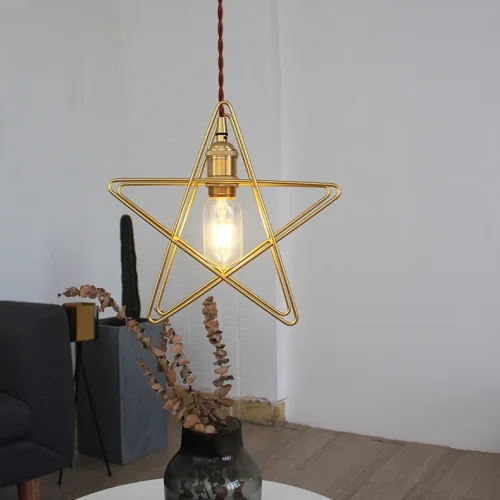 Светильник подвесной STAR 102087-26 ImperiumLoft латунь 1 лампа, основание латунь в стиле современный  фото 6