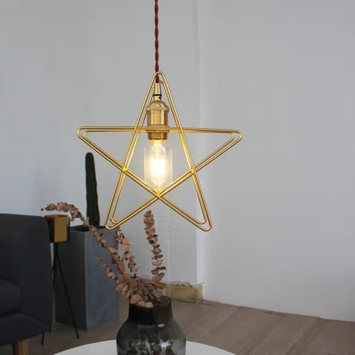 Светильник подвесной STAR 102087-26 ImperiumLoft латунь на 1 лампу, основание латунь в стиле современный фото 6