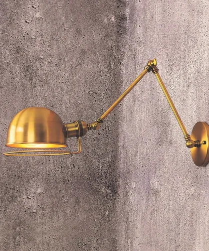 Бра Glum LDW B011-2 MD Lumina Deco бронзовый на 1 лампа, основание бронзовое в стиле лофт  фото 2