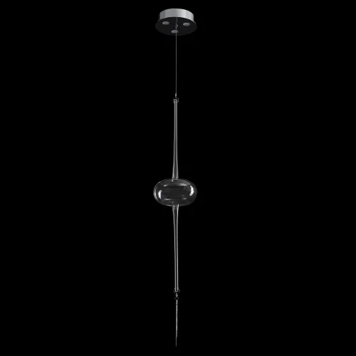Светильник подвесной LED GLASS SP3W LED CHROME Crystal Lux прозрачный на 3 лампы, основание хром в стиле фото 8