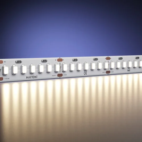 Светодиодная лента 24В 2835 11Вт/м 3000К 5м IP 20 201049 Maytoni цвет LED тёплый белый 3000K, световой поток 1320Lm фото 3