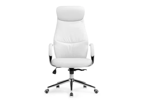 Компьютерное кресло Modus white 15824 Woodville, белый/экокожа, ножки/металл/хром, размеры - *1290***630*680 фото 3