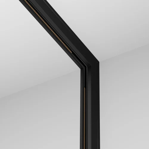 Коннектор угловой внутренний, накладной Magnetic track system Levity TRA184ICL-11B Maytoni чёрный в стиле современный хай-тек для светильников серии Magnetic track system Levity накладной levity магнитная фото 3