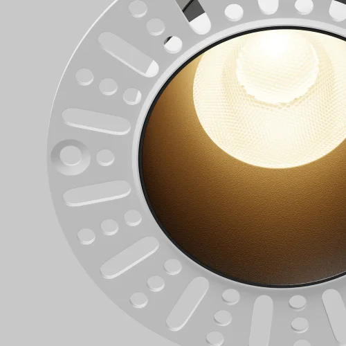 Светильник точечный LED Dip DL122-15W-3K-TRS-B Maytoni чёрный на 1 лампу, основание чёрное в стиле современный хай-тек круглый для затирки фото 4