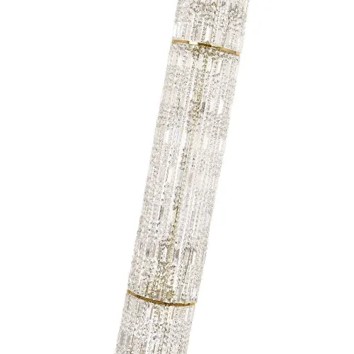 Люстра хрустальная каскадная столб Lazio E 1.9.25.501 N Arti Lampadari прозрачная без плафона на 15 ламп, основание никель в стиле классический  фото 4