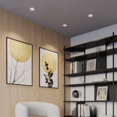 Светильник точечный LED Nova 359851 Novotech белый на 1 лампу, основание белое в стиле хай-тек круглый фото 3