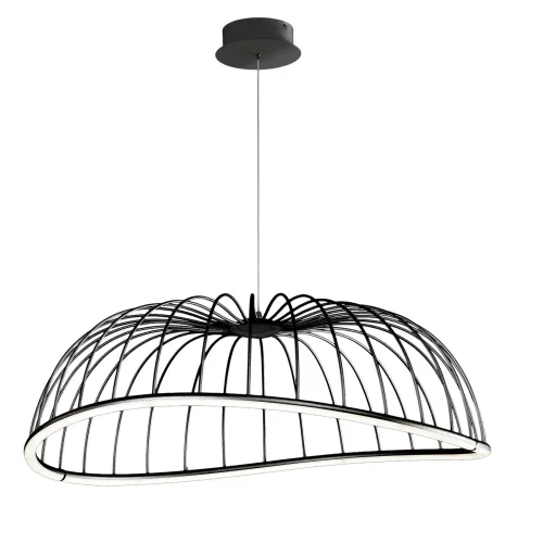 Светильник подвесной LED Celeste 6683 Mantra чёрный 1 лампа, основание чёрное в стиле современный хай-тек 