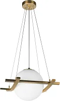 Светильник подвесной Swing 10424/200 LOFT IT белый на 1 лампу, основание бронзовое в стиле современный 