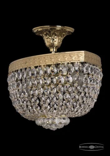 Люстра потолочная хрустальная 19283/55IV G Bohemia Ivele Crystal прозрачная на 6 ламп, основание золотое в стиле классический sp фото 2
