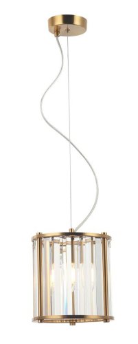 Светильник подвесной Washer 2144/05/01P Stilfort прозрачный 1 лампа, основание бронзовое в стиле модерн 