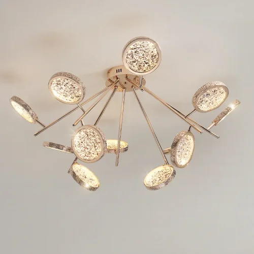 Люстра потолочная NAINA B CH B L8 208192-23 ImperiumLoft прозрачная на 8 ламп, основание золотое в стиле современный фото 7 Люстра потолочная NAINA B CH B L8 208192-23 ImperiumLoft прозрачная на 8 ламп, основание золотое в стиле современный фото 7