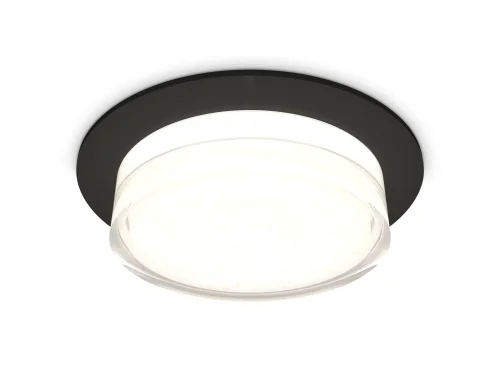 Светильник точечный XC8051024 Ambrella light белый 1 лампа, основание чёрное в стиле современный хай-тек 