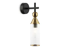 Бра LH55260 Ambrella light прозрачный на 1 лампу, основание чёрное в стиле современный 