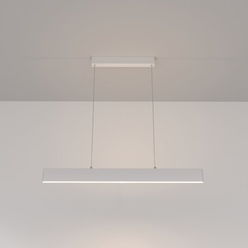 Светильник подвесной LED Step P010PL-L23W Maytoni белый 1 лампа, основание белое в стиле хай-тек линейный фото 2