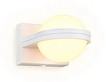 Бра с выключателем LED Wallers Wall FW555 Ambrella light белый 1 лампа, основание белое в стиле хай-тек современный шар