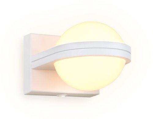 Бра с выключателем LED Wallers Wall FW555 Ambrella light белый на 1 лампа, основание белое в стиле модерн хай-тек шар