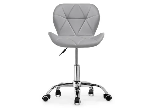 Компьютерное кресло Trizor gray 15335 Woodville, серый/экокожа, ножки/металл/хром, размеры - *810***530*530 фото 3