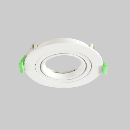 Светильник точечный CLT 001C1 WH V2 Crystal Lux белый на 1 лампу, основание белое в стиле современный круглый фото 4