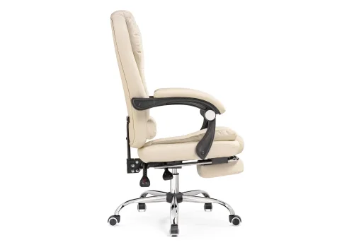 Компьютерное кресло Orvil cream 15570 Woodville, кремовый/экокожа, ножки/металл/хром, размеры - *1220***610* фото 4