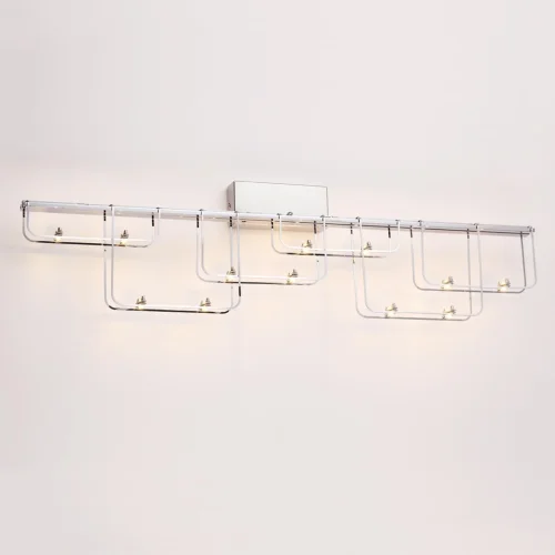 Бра LED Zaha 7059/12WL Odeon Light хром на 1 лампу, основание хром в стиле хай-тек фото 3