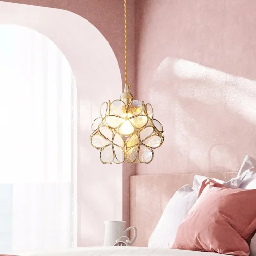 Светильник подвесной SUM Pink 187971-23 ImperiumLoft розовый 1 лампа, основание латунь в стиле современный арт-деко  фото 15