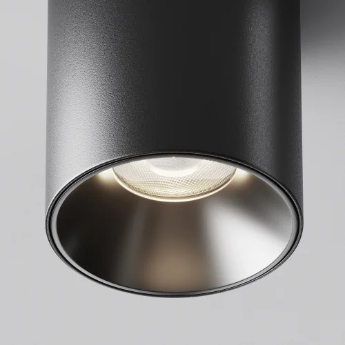 Светильник накладной LED Alfa LED C064CL-12W4K-RD-B Maytoni чёрный на 1 лампу, основание чёрное в стиле хай-тек современный круглый фото 7
