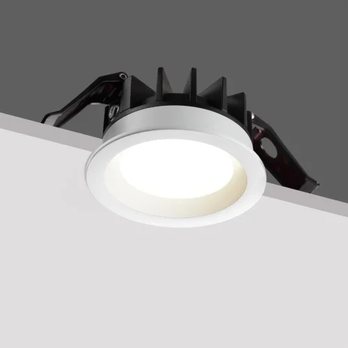 Светильник точечный Fluo 359842 Novotech белый на 1 лампу, основание белое в стиле хай-тек круглый фото 7