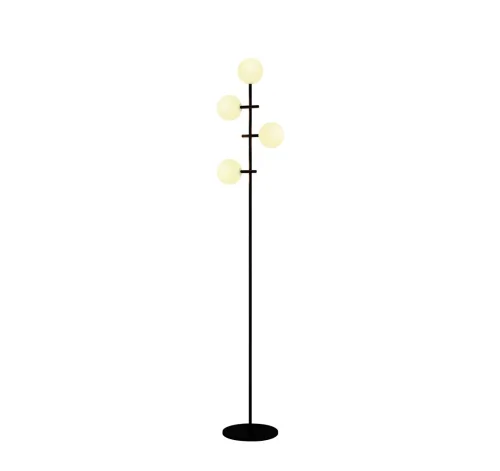 Торшер Cellar 7639 Mantra  белый 4 лампы, основание чёрное в стиле современный хай-тек
