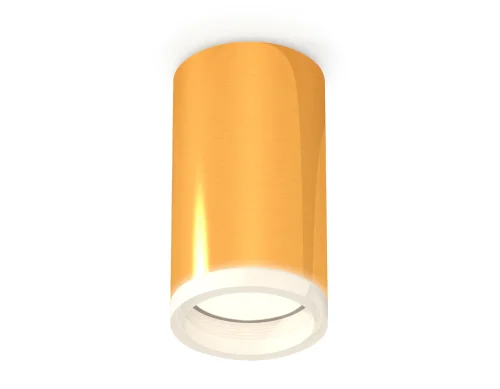 Светильник накладной Techno spot XS6327020 Ambrella light золотой жёлтый 1 лампа, основание золотое жёлтое в стиле современный круглый