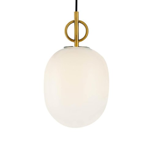 Светильник подвесной Sincera 2654-1P Favourite белый 1 лампа, основание латунь в стиле скандинавский  фото 3