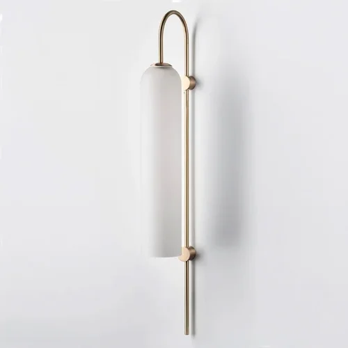 Настенное бра VIAN WALL 141129-26 ImperiumLoft белый на 1 лампу, основание золотое в стиле современный Настенное бра VIAN WALL 141129-26 ImperiumLoft белый на 1 лампу, основание золотое в стиле современный