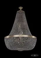 Люстра потолочная хрустальная 19281/H2/90IV G Bohemia Ivele Crystal прозрачная на 26 ламп, основание золотое в стиле классический sp