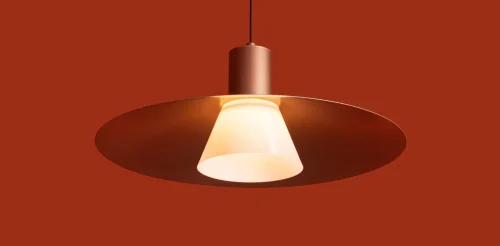 Светильник подвесной LED Fari FR5600PL-L5MG1 Freya матовый золото на 1 лампу, основание чёрное в стиле современный лофт фото 3